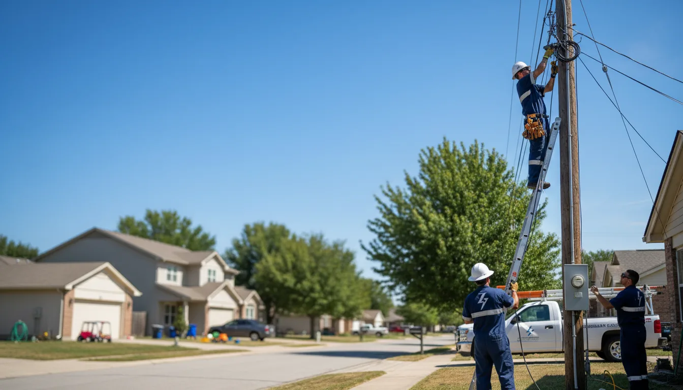 Residential electrician providing installation services in Flagtown, NJ